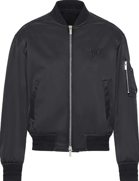 Dior x Alex Foxton Black Bomber Jacket 